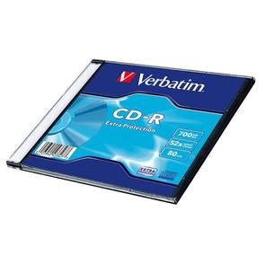 Диск CD-R Verbatim 700Mb 52x Slim/10 43308 Color 86908