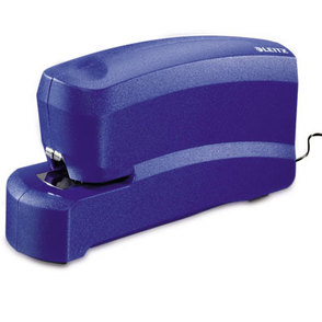 Электрический степлер Leitz, синий, скобы №10 в комплекте