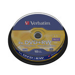 Диск DVD+RW Verbatim 4,7GB 4х Cake 10шт
