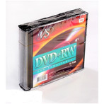 Диск DVD+RW VS 4,7GB 4x slim 5шт