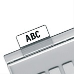Картотечные индексные окна HAN (Германия), комплект 10 шт., для разделителей А4, А5, А6, прозрачные