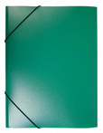 Папка на резинке A4 пластик кор.15мм 0.4мм зеленый